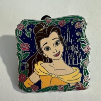 Disney Store Belle Princess Mystery Pin Frame and Castle (E1)