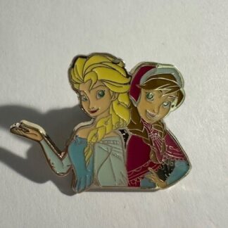 Disney Store JAPAN 25th Anniversary Pin Anna & Elsa Frozen E5