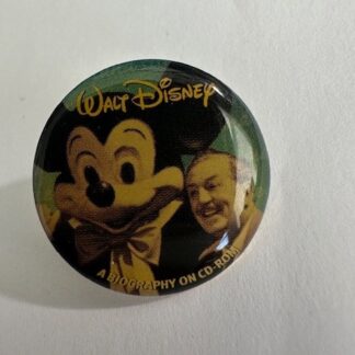 Disney Studios Burbank Walt & Mickey Mouse Photo Biography CD ROM Gift Pin F9