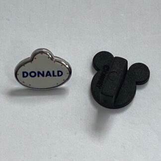 Disney Tiny Kingdom Donald Duck Name Tag Badge Pin 3rd Edition Series 1 (E3)