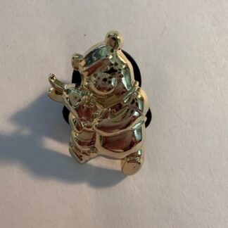 Disney Tiny Kingdom Winnie The Pooh 50th Gold Statue Pin (C5)