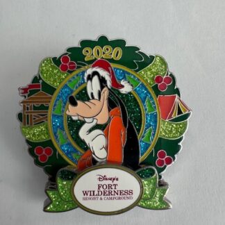Disney Trading Pins Happy Holidays 2020 Fort Wilderness Resort Goofy (D1)