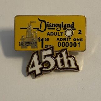 Disneyland 45th Anniversary LE Set Admin Ticket Disney Pin (B6)