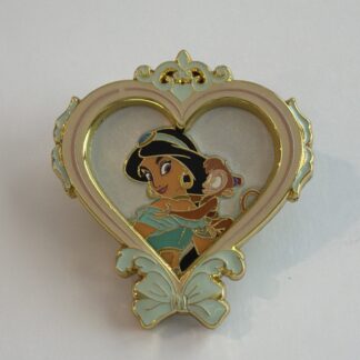 Disneyland Hong Kong HKDL Exclusive Magic Prize Pin Heart Jasmine Aladdin E8