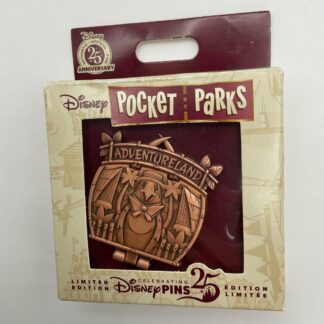 Disneyland Pocket Parks 2025 Disney Adventureland Map Tiki Hinged LE 1500 Pin B