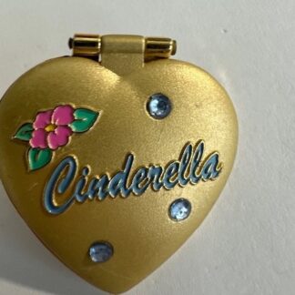 Disney's Cinderella Heart Locket Hinged Pin with Jewels 2003 Disney Pin D6