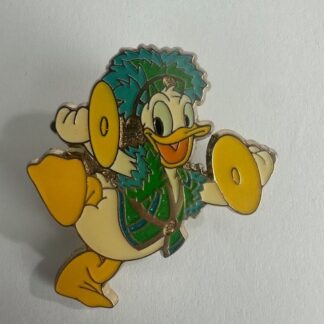 Donald Duck Playing the Tamborines Japan Disney Pin B2