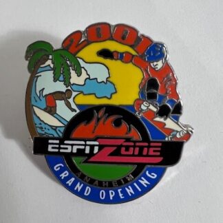 ESPN Zone 2001 Grand Opening Anaheim Disney Pin Surfer Skater (E6)