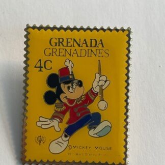 Grenada Stamp Mickey Leading The Parade Grenadines 4C Disney Pin (B5)