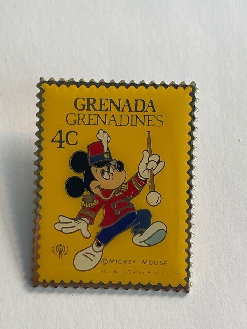 Grenada Stamp Mickey Leading The Parade Grenadines 4C Disney Pin (B5)