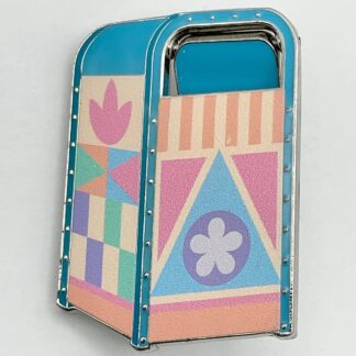 HK Disneyland Hong Kong Swinging Lid Trash Can Mystery Pin It’s A Small World G6
