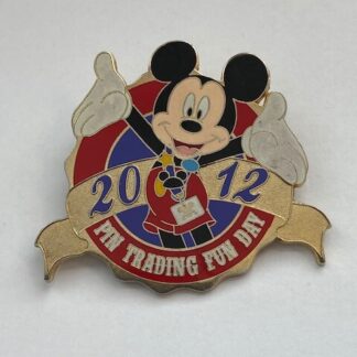 HKDL Pin Trading Fun Day 2012 Pin Trading Logo Mickey Disney Pin LE800  (A5)