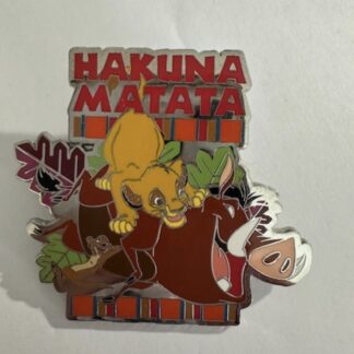 Hakuna Matata Lion King Pumbaa Simba Disney Pin (F0)