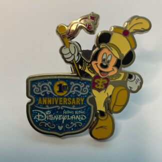 Hong Kong Disneyland HKDL 1st Anniversary Pin Happy Memories Tin Mickey F3