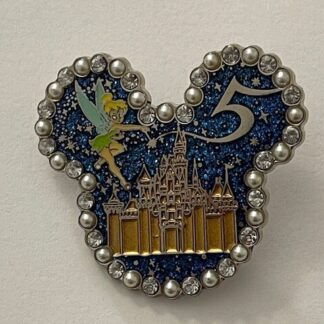 Hong Kong HKDL Disneyland Resort Pin Tinker Bell 5 5th Cinderella Castle (A5)