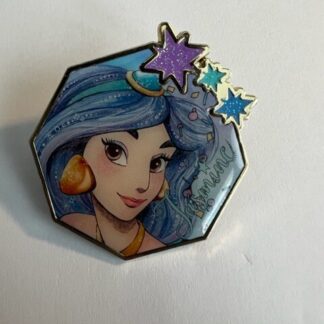 JDS Jasmine Girly Facial Portrait Aladdin Stars Disney Pin (C1)