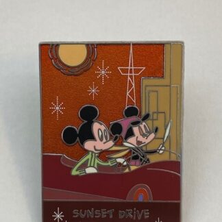 JDS Mickey Minnie In Sunset Drive LE Disney Pin HTF (A4)