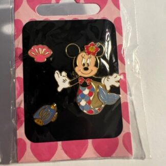 JDS Minnie Mouse Mermaid 3 Pin Set Mermaid Shell Disney Pin (B)