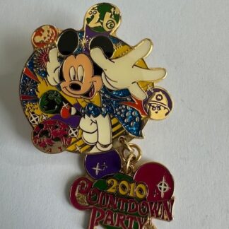 Japan - Mickey Mouse - Countdown Party 2010 - Dangle - TDR Disney Pin B7