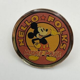 Japan RunA Pin JDS FAB 5 Mickey Mouse Hello Folks Disney Pin D5