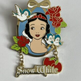 Japan Snow White And Birds Dangle Jumbo Disney Pin (C3)