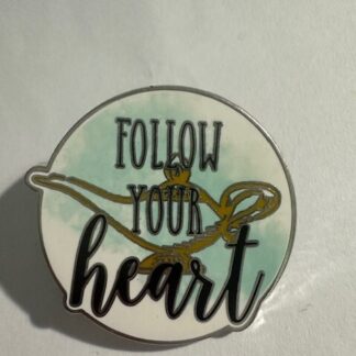 Jasmine Aladdin Genie Magic Lamp Disney Princess Follow Your Heart LR Pin (D6)