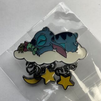 Lilo & Stitch with Scrump Cloud Nap Pin Loungefly Disney Stars Moon Dangles G9