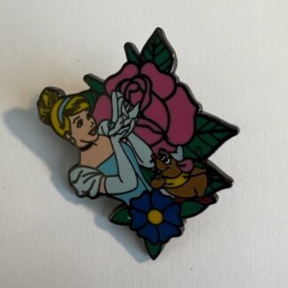 Loungefly Blind Box Princess Floral Tattoo Cinderella   Gus Disney Pin (C1)