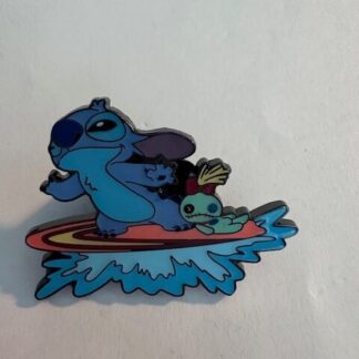 Loungefly Blind Box Summer Stitch Pin — Stitch And Scrump On Surfboard (D2)
