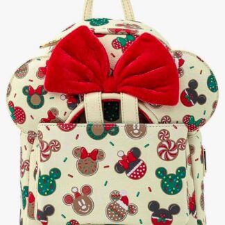 Loungefly Disney Christmas Cookies Mini Backpack and Ears Set New w Tags B
