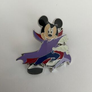 Loungefly Disney Halloween Mickey Mouse Vampire Glow In The Dark Enamel Pin E5