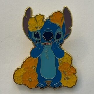 Loungefly Disney Lilo & Happy Stitch Poppies Floral Enamel Trading Pin (D0)