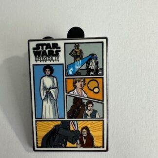 Luke Leia Han Solo Chewie Darth Vader Obi-Wan Comics Page 2025 Disney Pin E8
