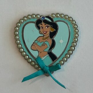 MII Jasmine Princess Portraits in Pearl Frames 2026 Ribbon Disney Pin H6