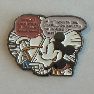 MINISO Metal Badge Comic Strip Donald Duck & Mickey 2025 Disney Pin H5