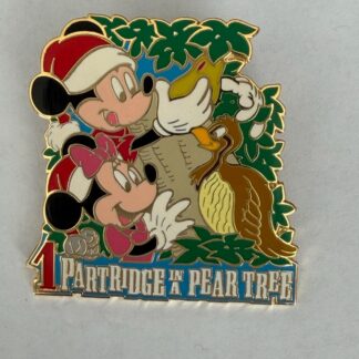 Mickey Minnie Partridge in a Pear Tree Twelve Days Chrstmas 2003 Disney Pin F9