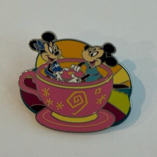 Mickey Minnie Riding in a Teacup Car - Best Day Ever Booster 2025 Disney Pin H6