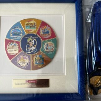 Mickey Mouse 7 Pins And Lanyard Framed Disney Pin Set LE (B)