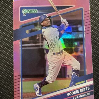 Mookie Betts 177 Donruss 2021 Pink Foil Parallel Los Angeles
