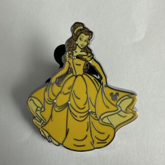 New Wave B 2025 Hidden Mickey Pin Disneyland Resort Yellow Princess Belle DLR A3