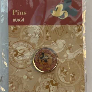 Run’A Mickey Hello Folks Round Disney Pin (B)