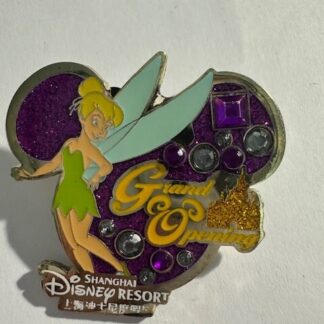 SDR Tinker Bell Peter Pan Castle Grand Opening Mickey Head Disney Pin (E8)
