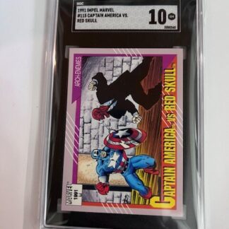 SGC 10 1991 Impel Marvel #115 Captain America Vs Red Skull PSA 10