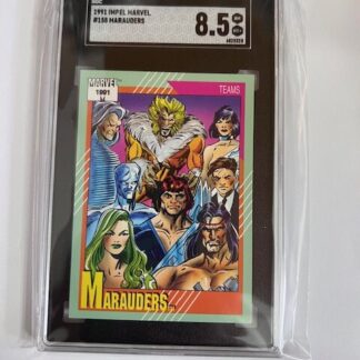 SGC 8.5 1991 Impel Marvel #158 Marauders PSA 8
