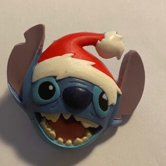 Santa Stitch Rubber Blue Christmas Hat Mouth Open Lilo & Stitch Disney Pin (B9)