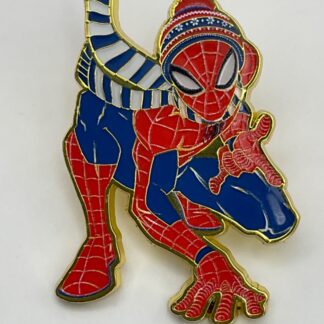Spider-man Marvel Holiday Christmas Scarf Winter Hat Loungefly Disney Pin E0