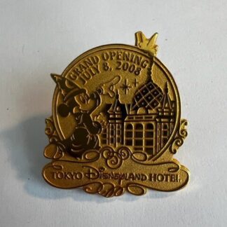 TDL Sorcerer Mickey Gold Tokyo Disneyland Hotel Grand Opening Disney Pin (C1)