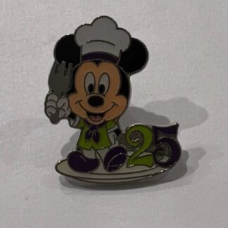 TDR Mickey Mouse Chef 25th Anniversary Game Prize Autumn 2008 Disney Pin (A1)