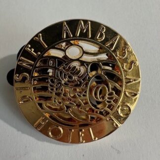 TDR - Mickey Mouse - Gold - Ambassador Hotel - Circle Disney Pin D8