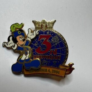 TDR TDS Mickey Mouse 3rd Anniversary Pin Disney Pin (B5)